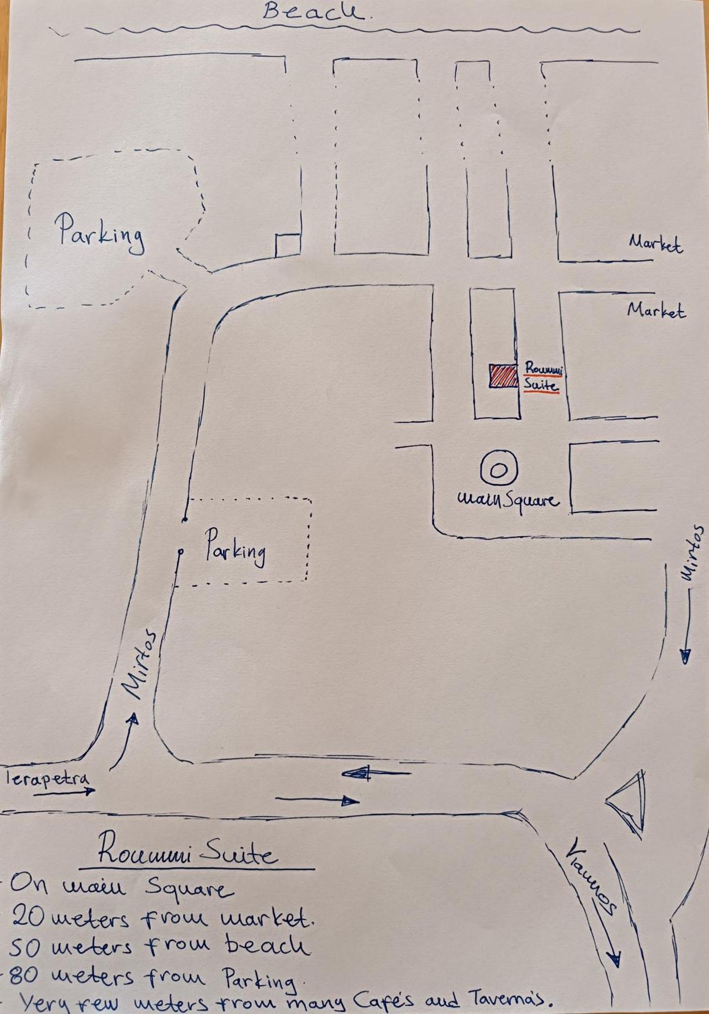 Roummi Suite Mirtos Eksteriør bilde